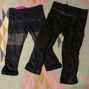 Lulu lemon mid calf leggings duo